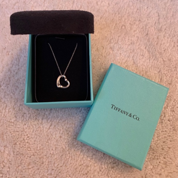 Tiffany & Co. Jewelry - Tiffany & Co. Open Heart Pendant with Diamond